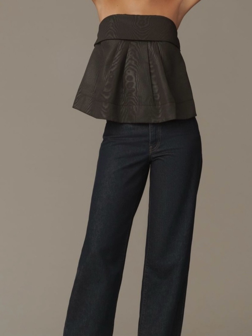 NWT - Anthropologie Maeve Strapless Bow Tie Top in the back - comes with straps